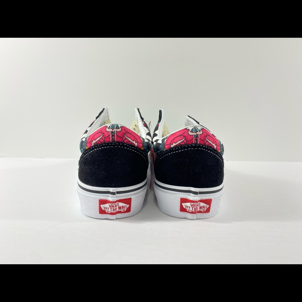 Vans Old Skool Rose Animal Checkerboard Sneakers - Picture 3 of 6